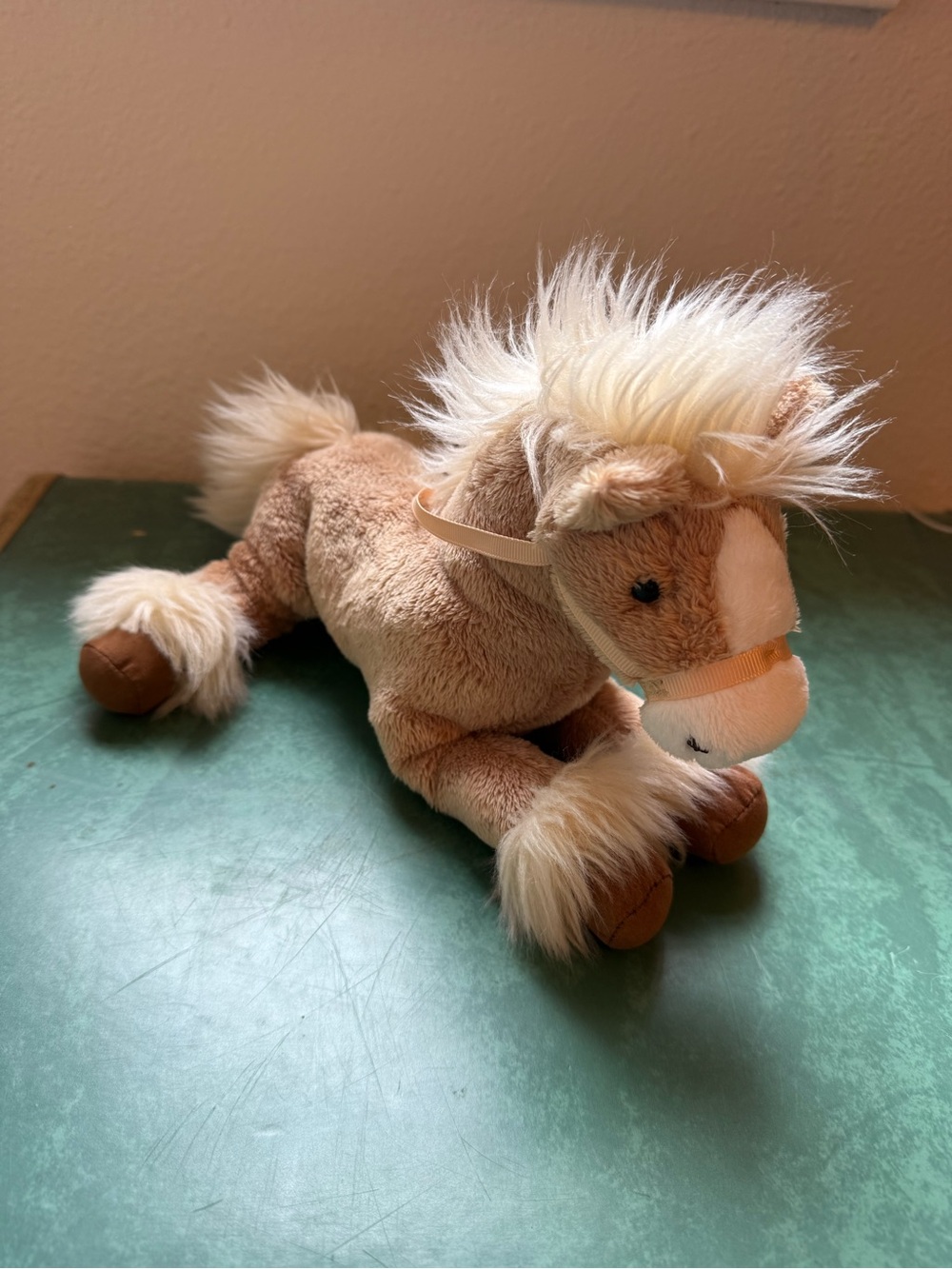 GUND Fanning Tan Palomino Horse Plush – 12” Light Brown Pony Stuffed Animal